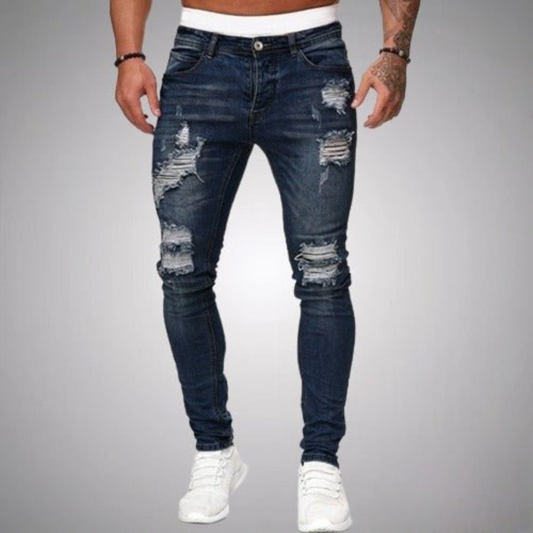 Ryder | Herren Skinny Jeans Destroyed Slim Fit