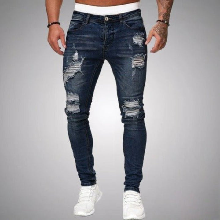 Ryder | Herren Skinny Jeans Destroyed Slim Fit