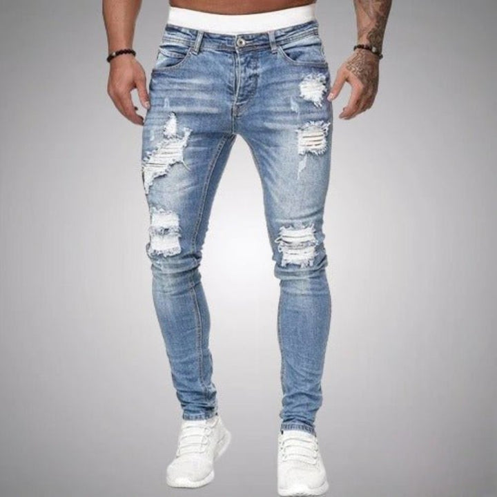 Ryder | Herren Skinny Jeans Destroyed Slim Fit