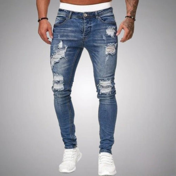 Ryder | Herren Skinny Jeans Destroyed Slim Fit