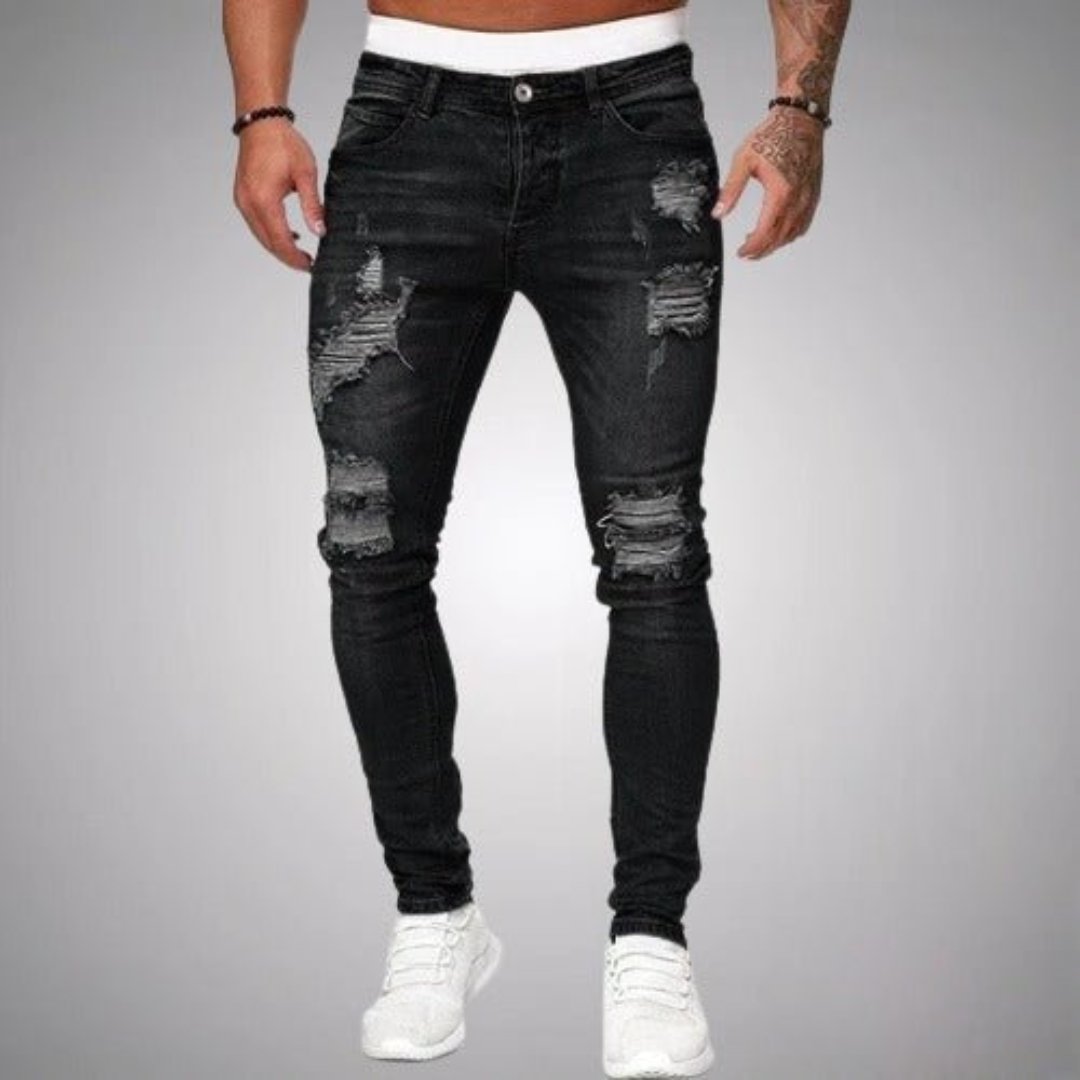 Ryder | Herren Skinny Jeans Destroyed Slim Fit