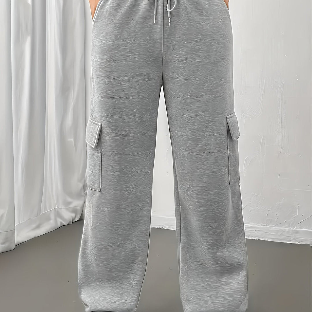 Solvind | Damen Cargo Sweatpants Relaxed Fit - Grey - Image 1