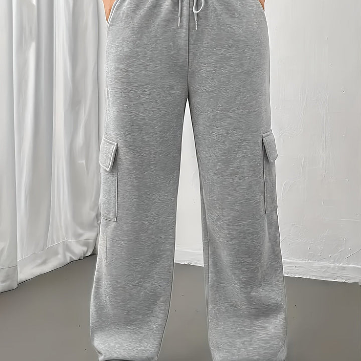 Solvind | Damen Cargo Sweatpants Relaxed Fit - Grey - Image 1