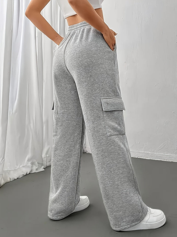 Solvind | Damen Cargo Sweatpants Relaxed Fit - Grey - Image 4
