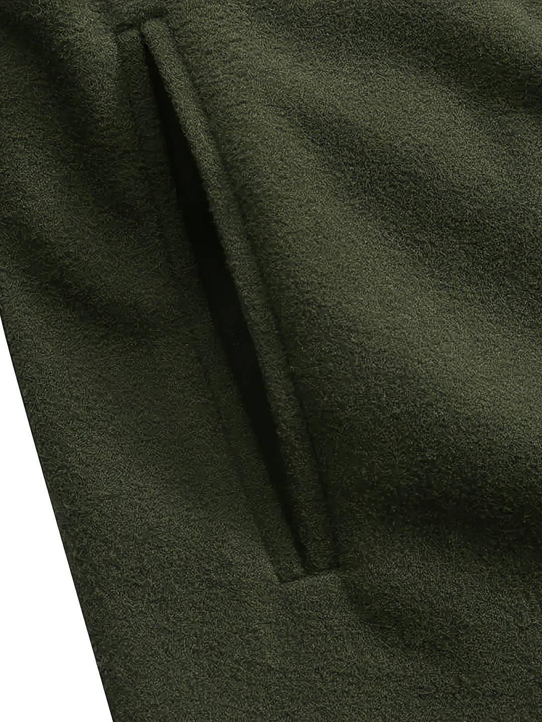 Solvind | Damen Langer Mantel Weiter Schnitt - Olive Green - Image 5