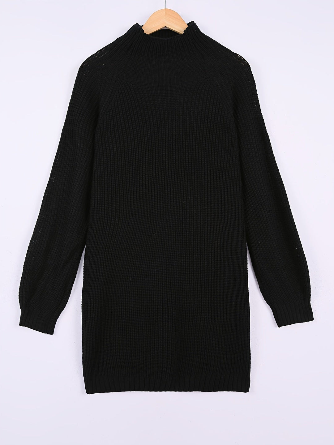 Solvind | Damen Strickkleid Oversize Rippstrick - Dark Grey - Image 3