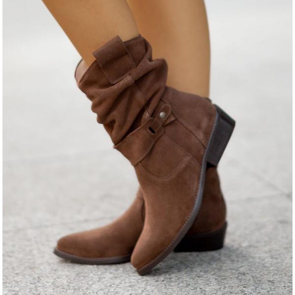 Soraya | Damen Ankle Boots mit Blockabsatz, 70 - Beige - Image 11