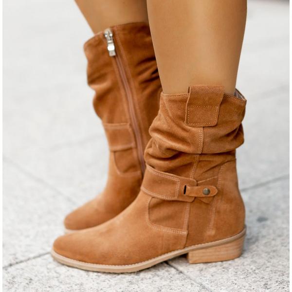 Soraya | Damen Ankle Boots mit Blockabsatz, 70 - Beige - Image 2