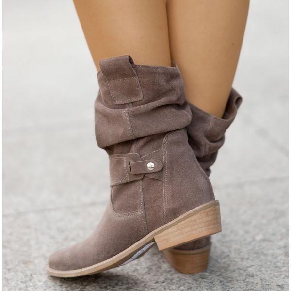 Soraya | Damen Ankle Boots mit Blockabsatz, 70 - Beige - Image 8