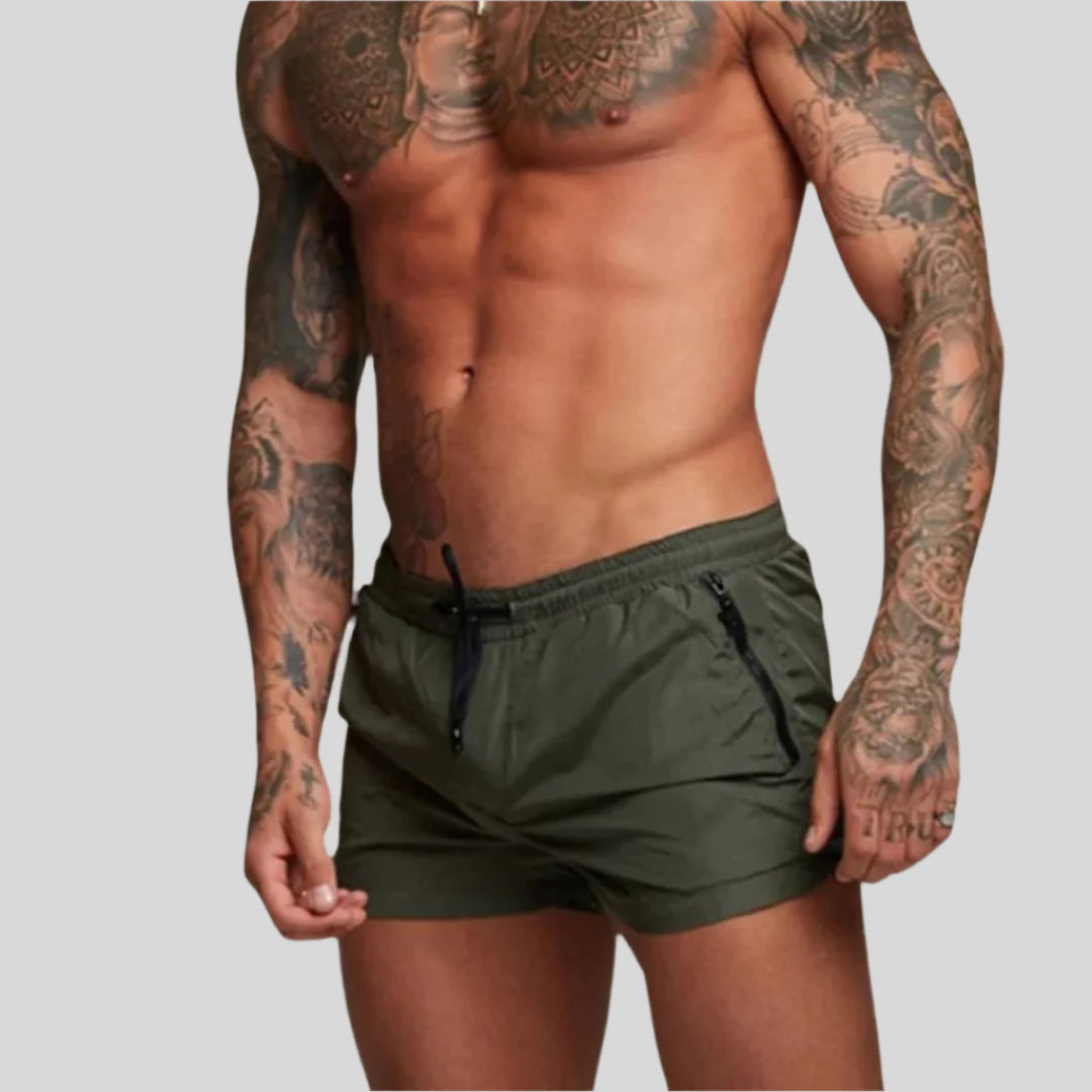 Soren | Herren Badeshorts mit Kordelzug - Dark Grey - Image 2