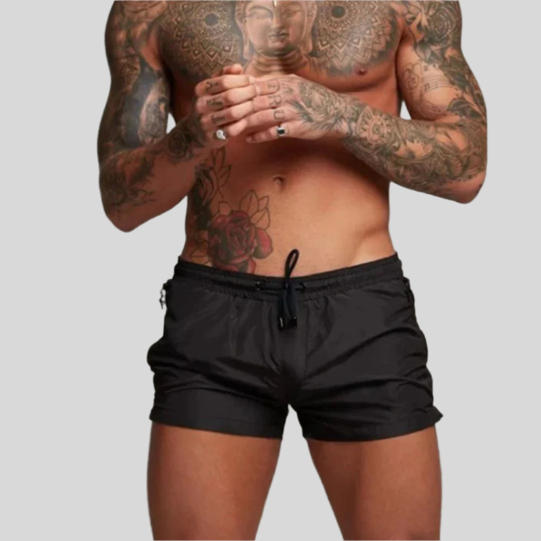Soren | Herren Badeshorts mit Kordelzug - Dark Grey - Image 4