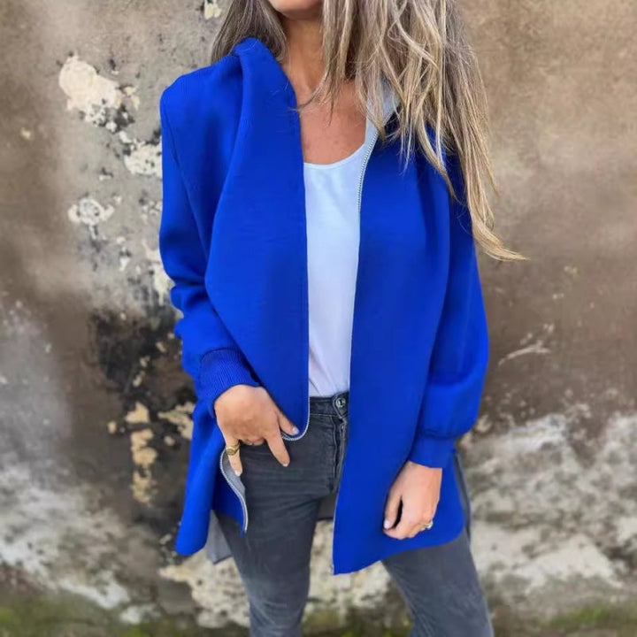 Fiona | Damen Cardigan Offen Langarm Kontrast Frühling