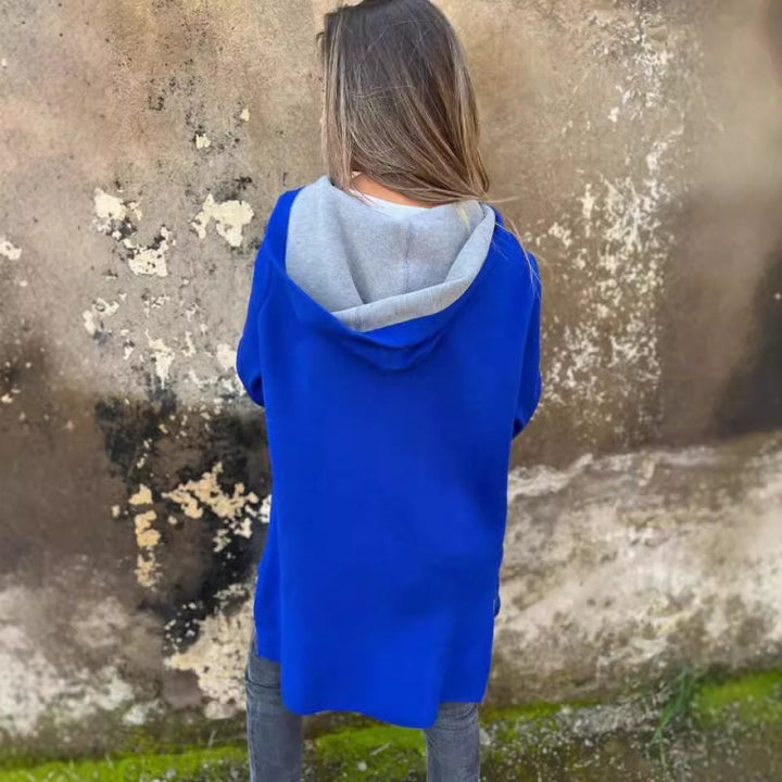 Fiona | Damen Cardigan Offen Langarm Kontrast Frühling