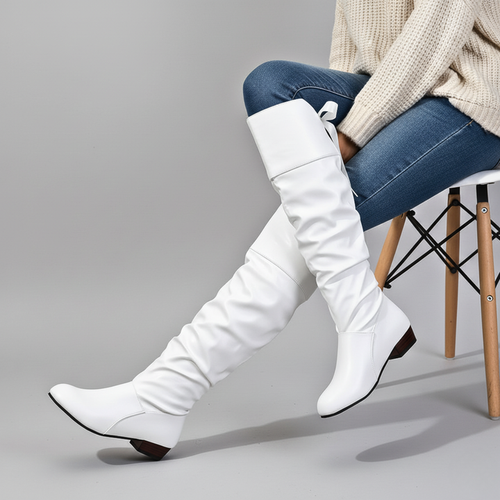 Svanhora | Damen Overknee Stiefel Kniehoch - Black - Image 3