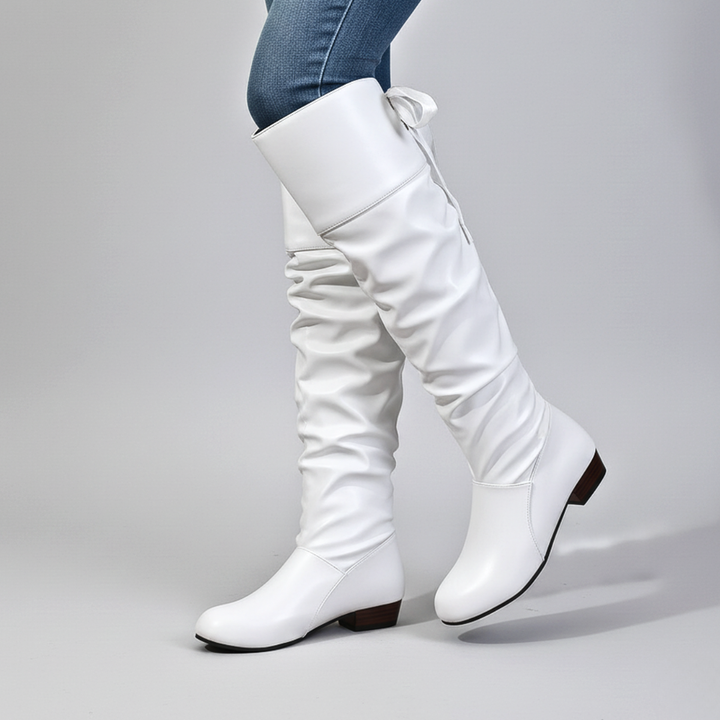 Svanhora | Damen Overknee Stiefel Kniehoch - Black - Image 4