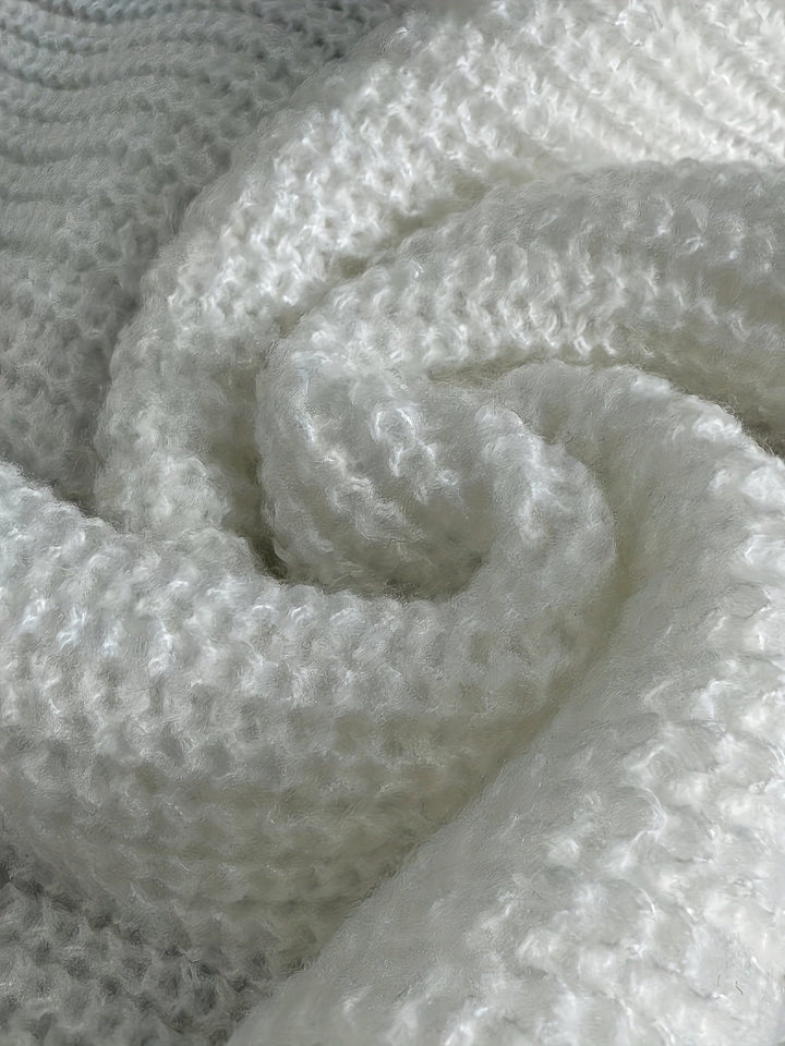 Svanhora | Damen Rollkragenpullover Oversize Strickpullover - White - Image 7