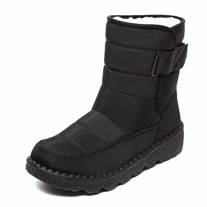Sylveke | Damen Wasserdichte Winterstiefel Gefüttert - Burgundy - Image 5