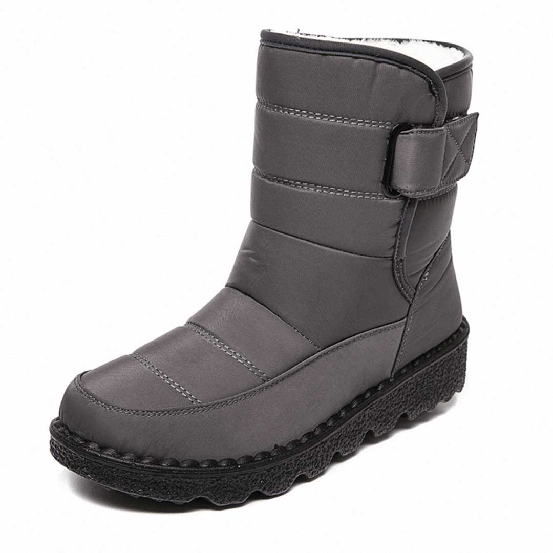 Sylveke | Damen Wasserdichte Winterstiefel Gefüttert - Burgundy - Image 7