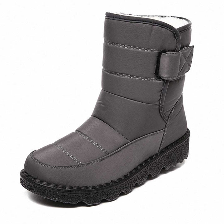 Sylveke | Damen Wasserdichte Winterstiefel Gefüttert - Burgundy - Image 7