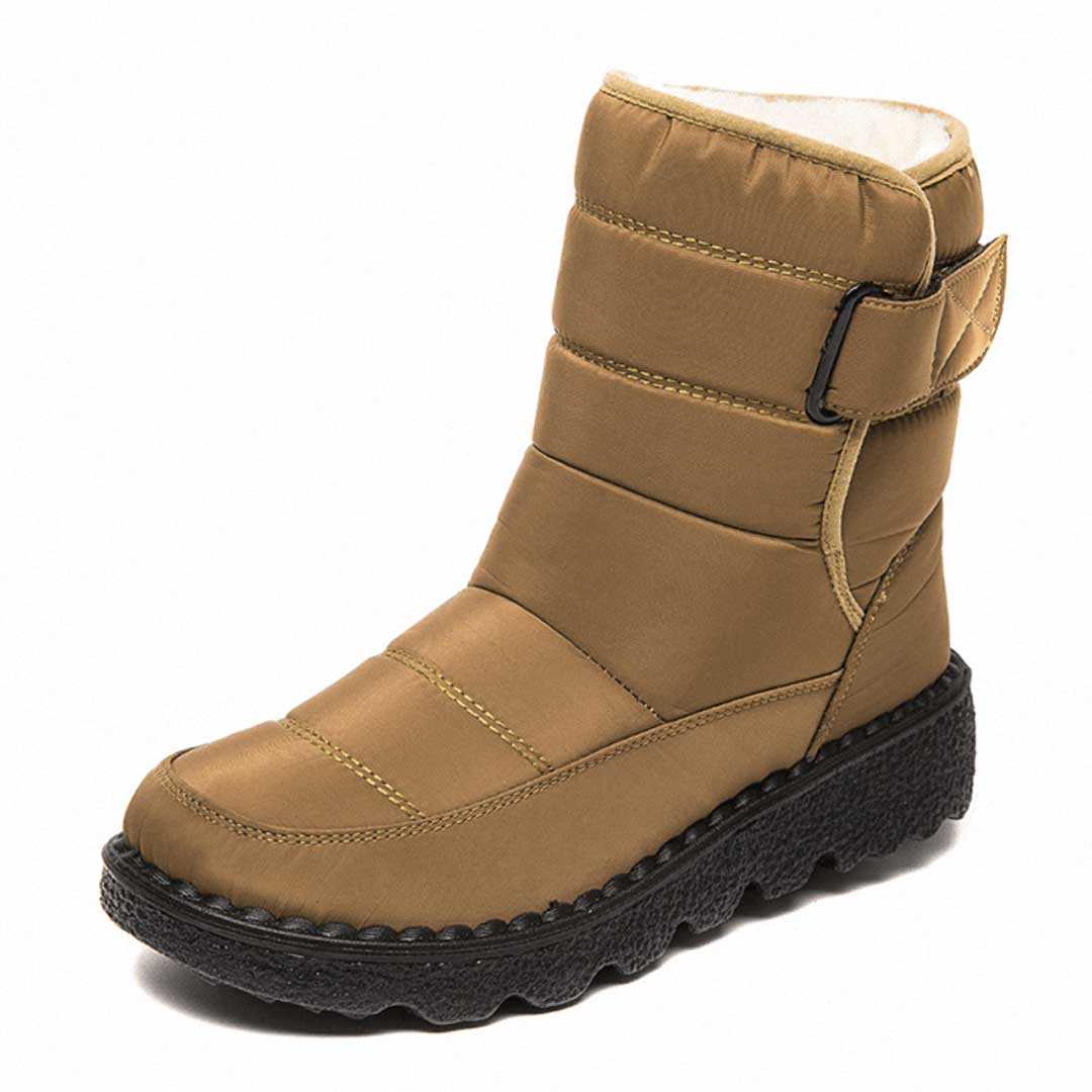 Sylveke | Damen Wasserdichte Winterstiefel Gefüttert - Burgundy - Image 8