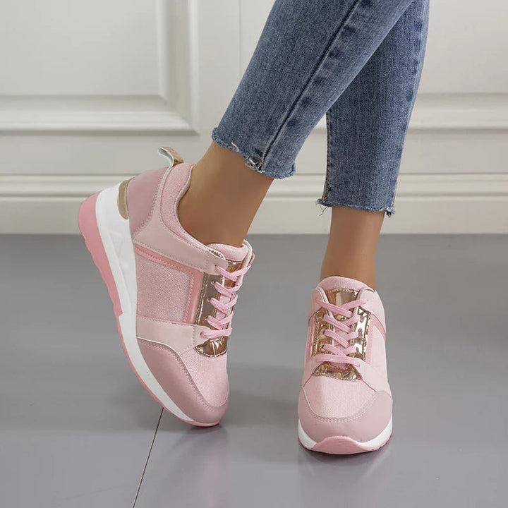 Tamara | Damen Komfort Sneaker mit Schnürung - Grey - Image 3