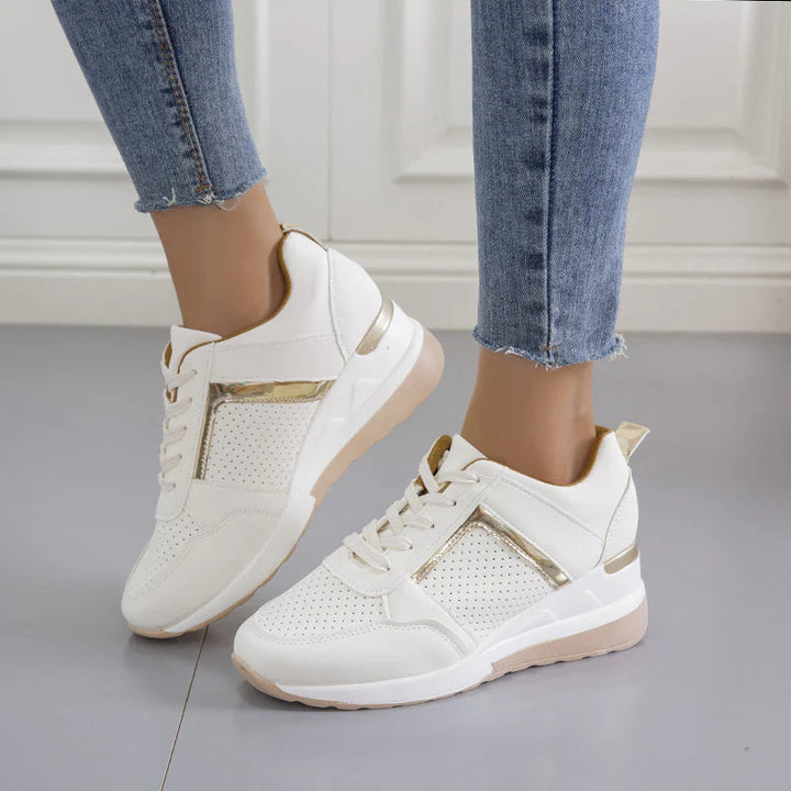 Tamara | Damen Komfort Sneaker mit Schnürung - Grey - Image 6