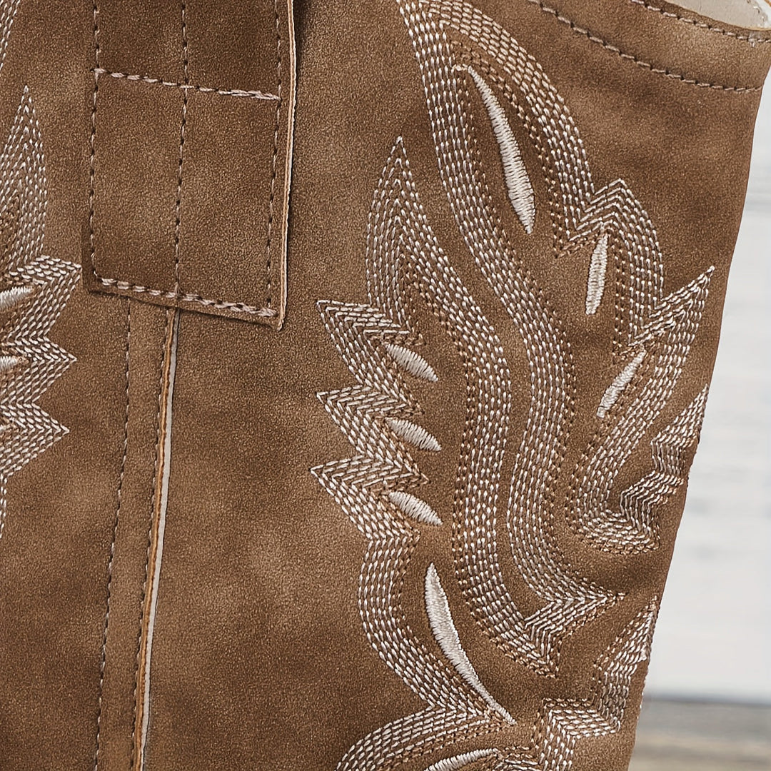 Tamsin | Damen Western Cowboystiefel Weite Wade - Camel - Image 7