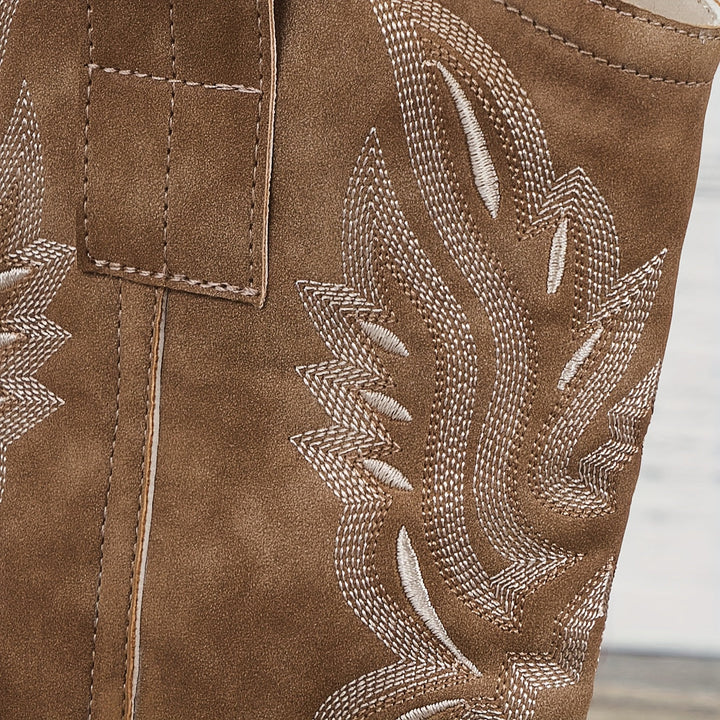 Tamsin | Damen Western Cowboystiefel Weite Wade - Camel - Image 7