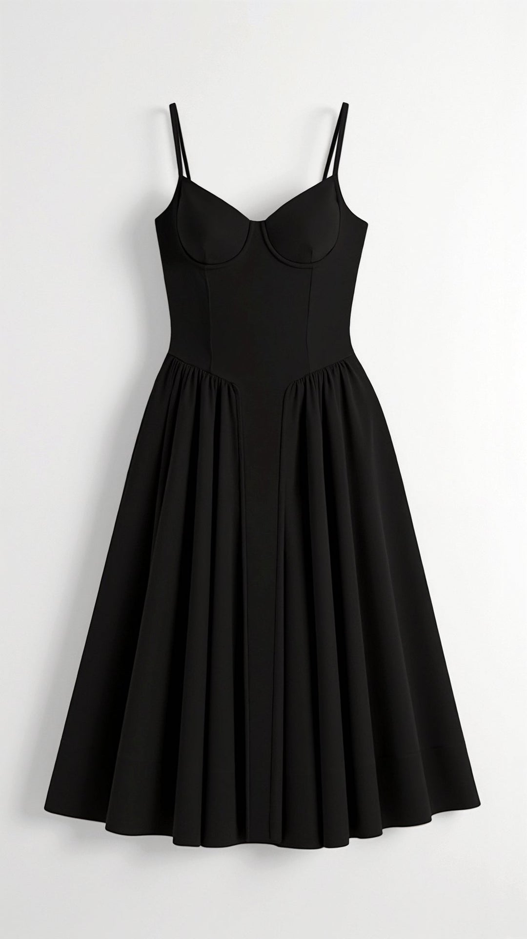 Thea | Damen Florales Midikleid Herzausschnitt Spaghettiträger - Floral - Image 6