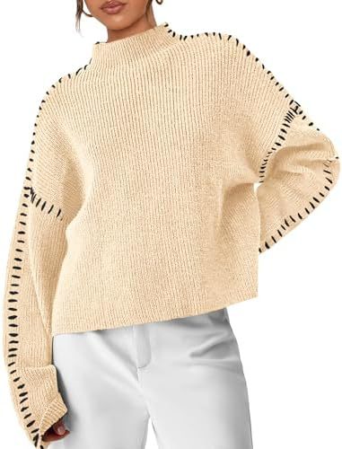 Thordea | Damen Oversize Strickpullover Schwarz - Black - Image 11