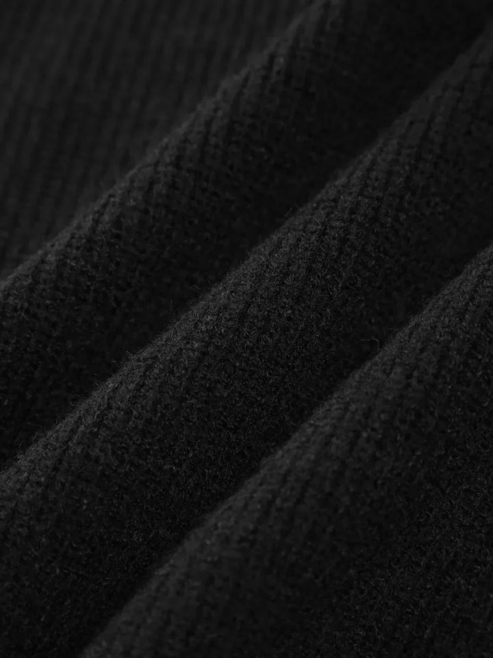 Thordea | Damen Oversize Strickpullover Schwarz - Black - Image 12