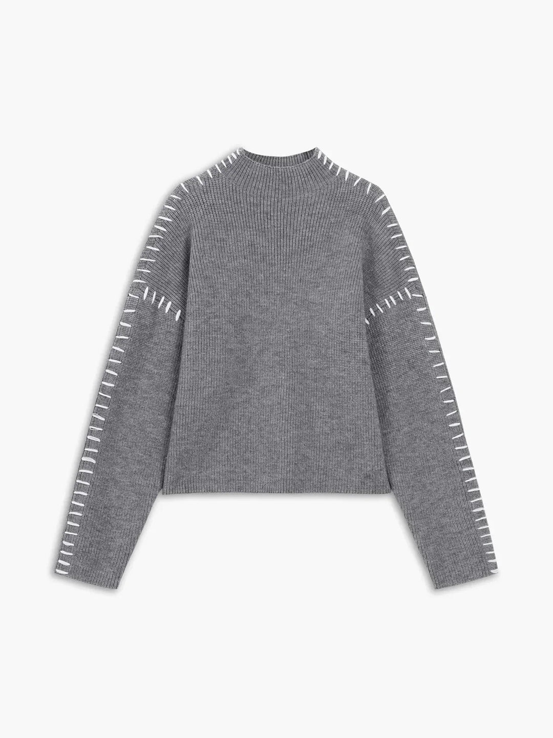 Thordea | Damen Oversize Strickpullover Schwarz - Black - Image 15