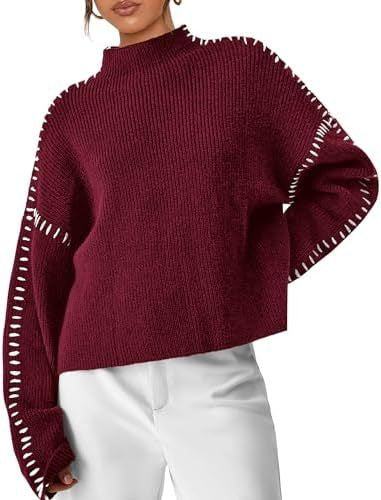 Thordea | Damen Oversize Strickpullover Schwarz - Black - Image 8