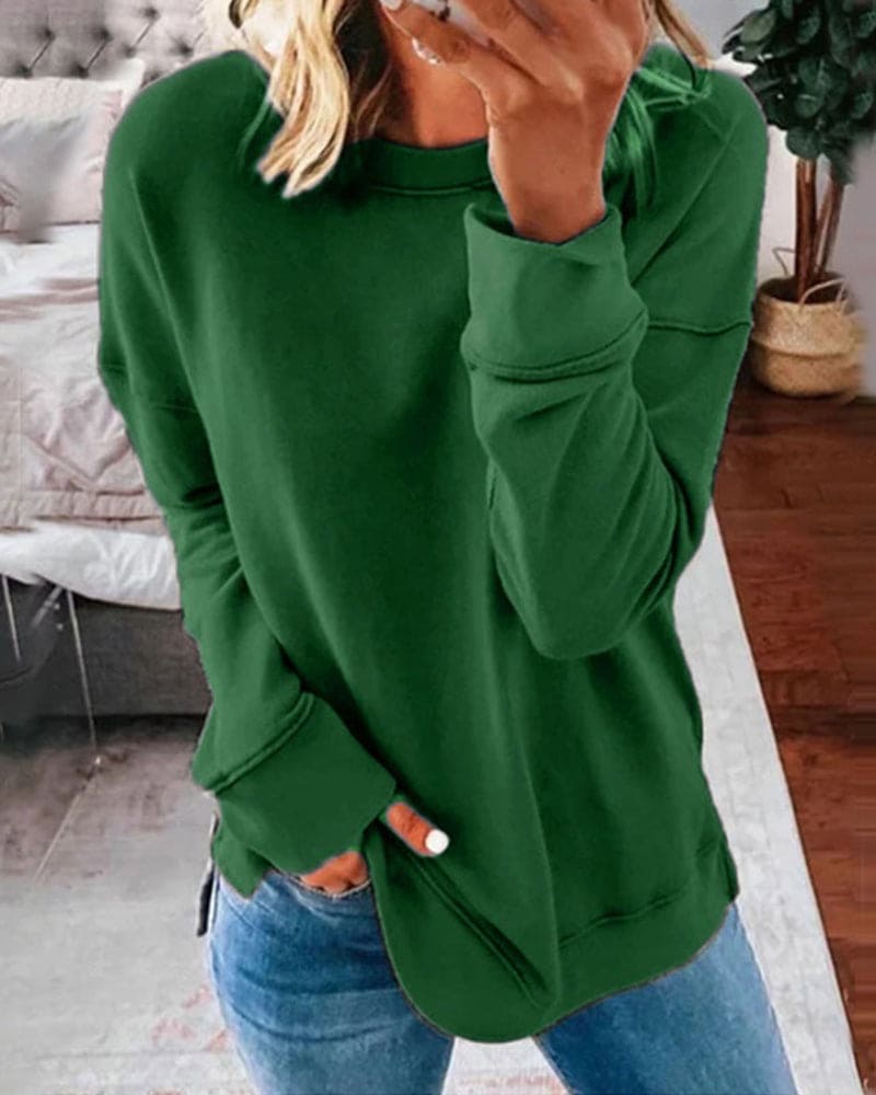 Thordena | Damen Pullover Relaxed Fit Sweater - Brown - Image 10