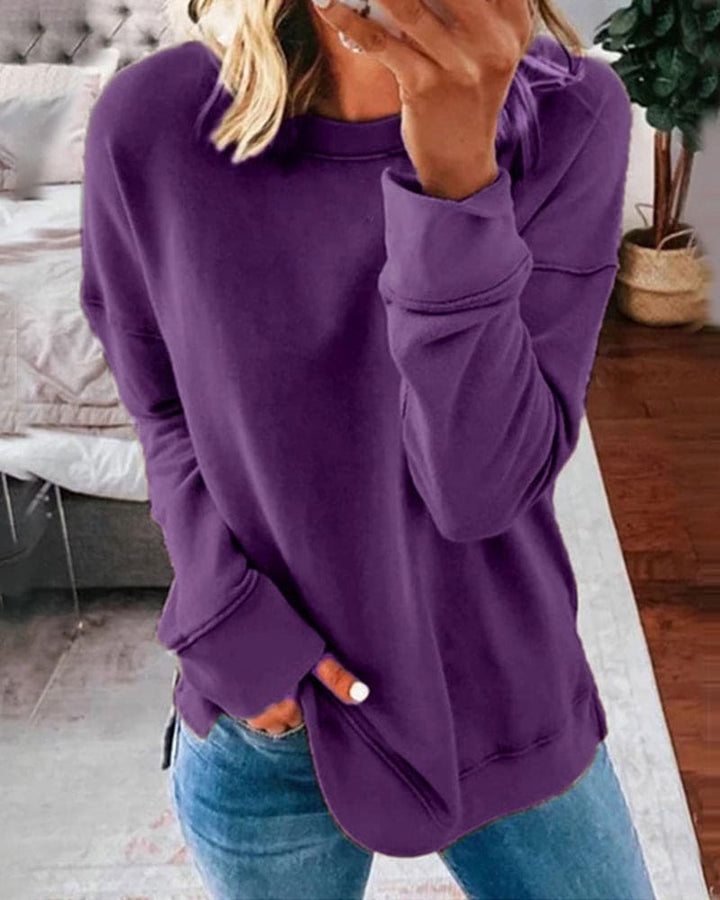 Thordena | Damen Pullover Relaxed Fit Sweater - Brown - Image 11