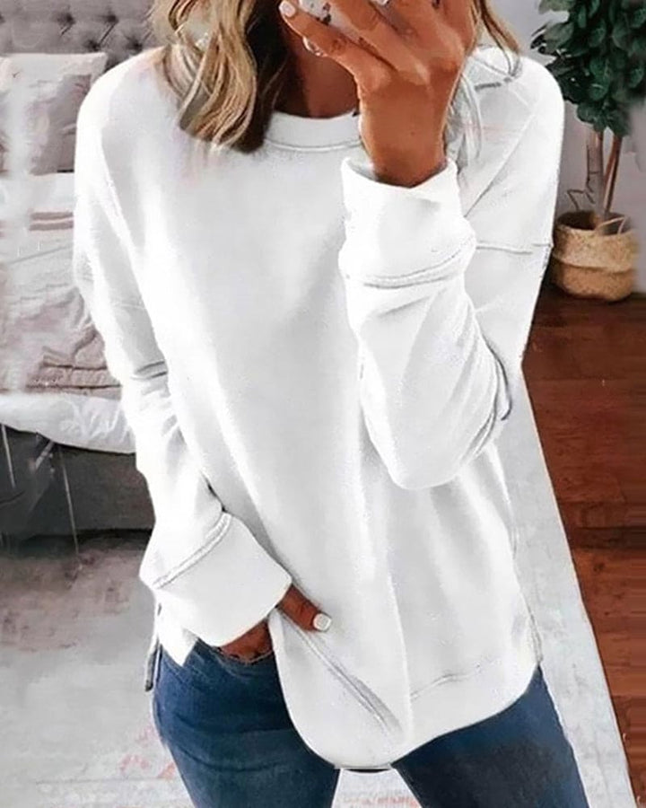 Thordena | Damen Pullover Relaxed Fit Sweater - Brown - Image 3