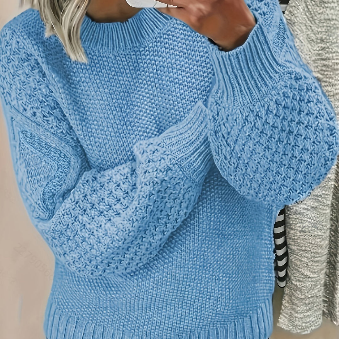 Thordeva | Damen Oversize Strickpullover Grobstrick Rosa - Light Pink - Image 6