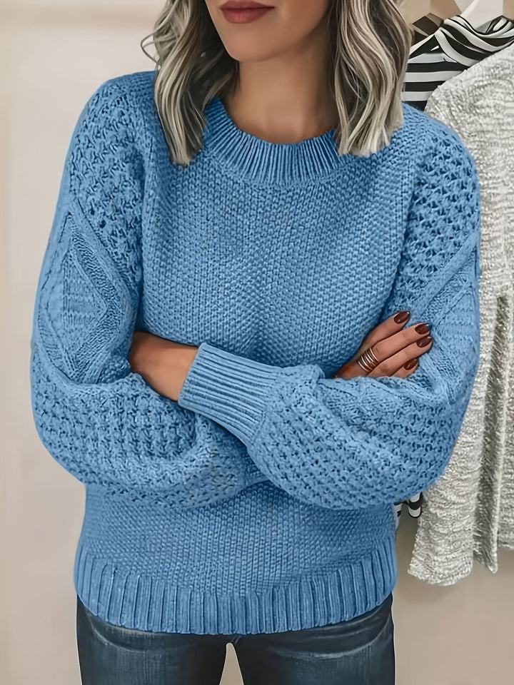 Thordeva | Damen Oversize Strickpullover Grobstrick Rosa - Light Pink - Image 9