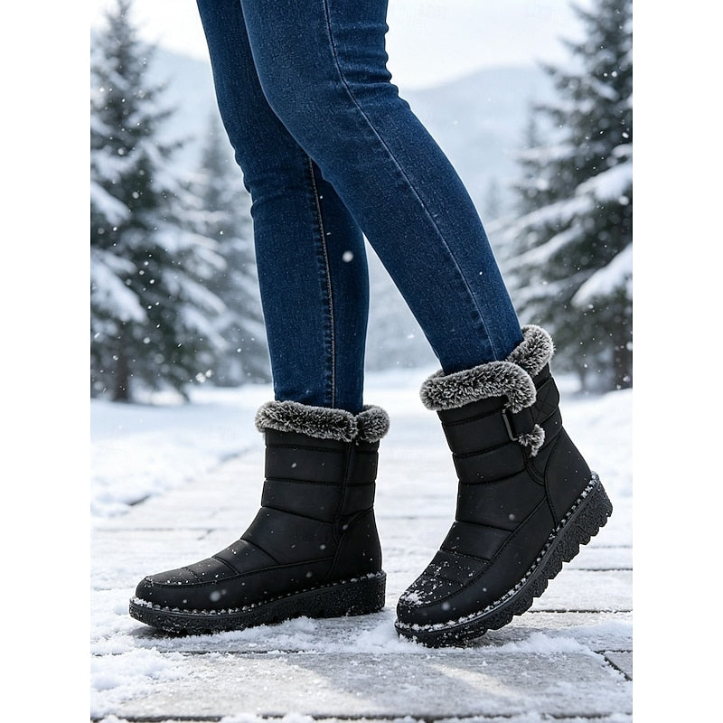 Thordike | Damen Winterstiefel Wasserdicht Gefüttert - Black - Image 3