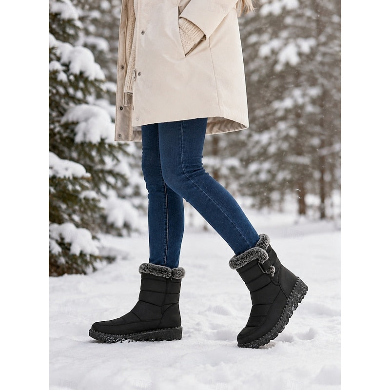 Thordike | Damen Winterstiefel Wasserdicht Gefüttert - Black - Image 4