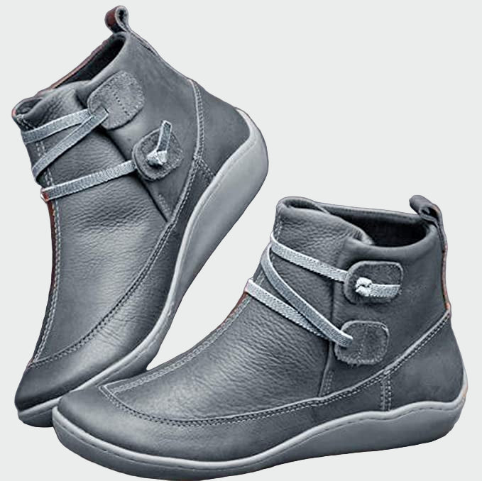 Thordine | Damen Stiefeletten Leder Knöchelboots - Brown - Image 3