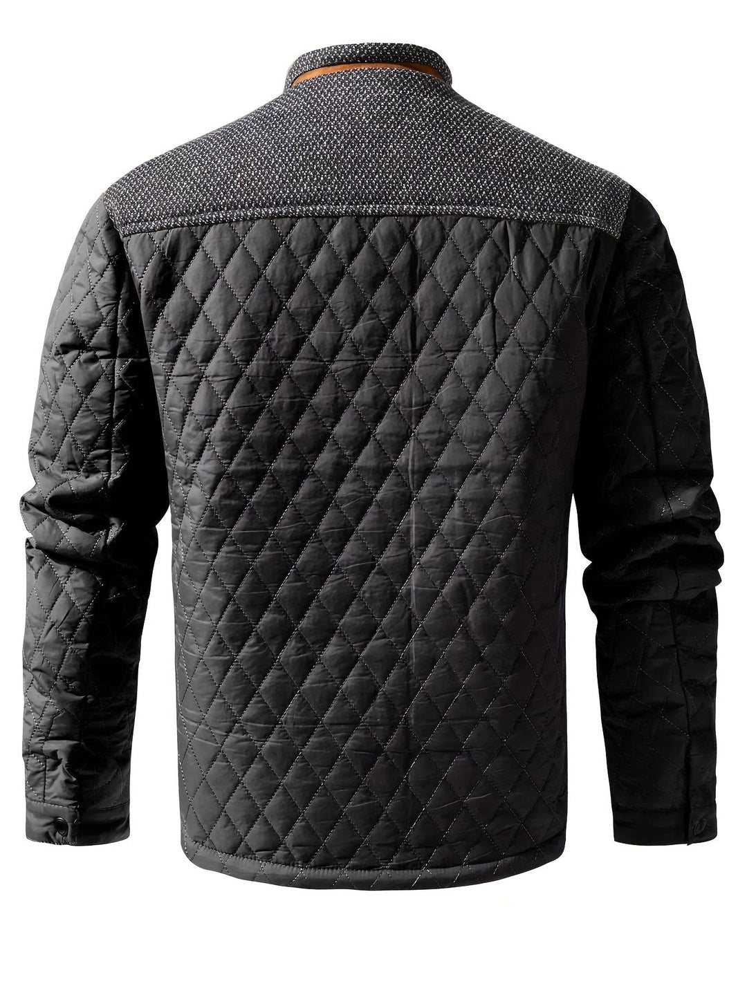 Thorvek | Herren Gesteppte Jacke mit Stehkragen - Olive Green - Image 8