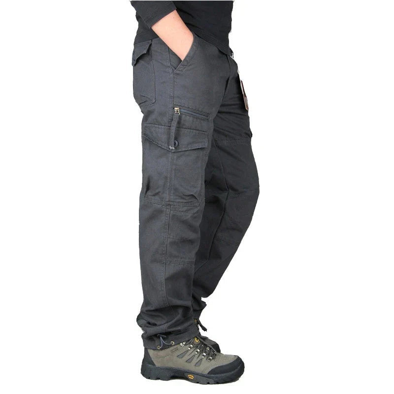 Tobias | Herren Cargohose Arbeitshose mit Seitentaschen - Grey - Image 1