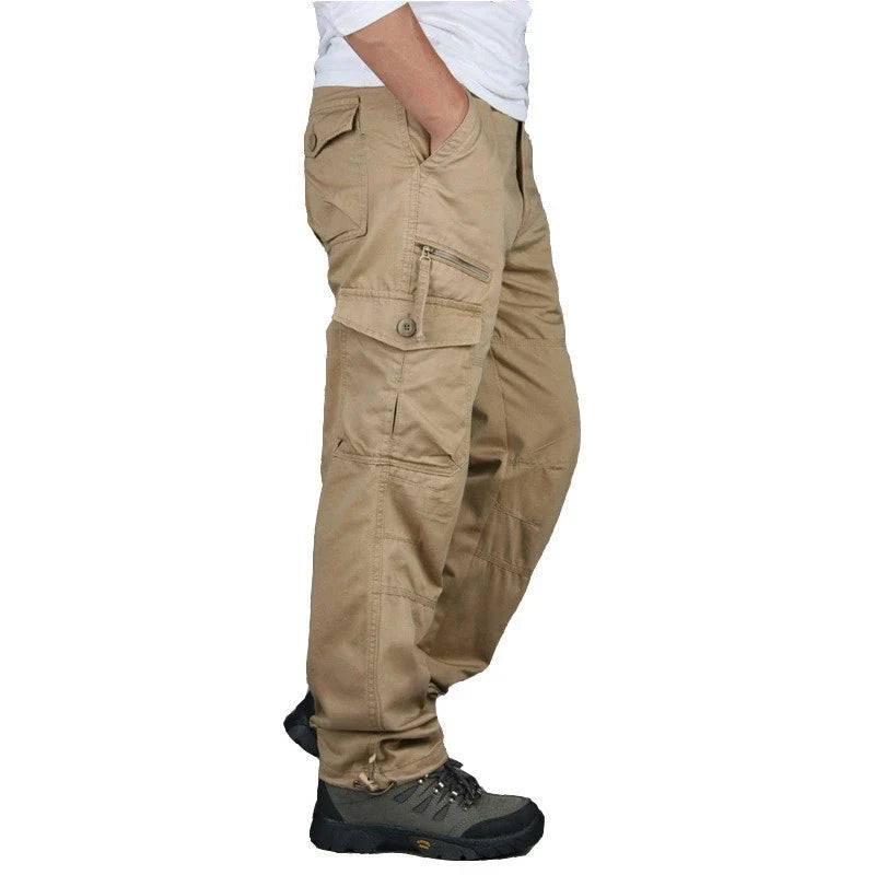 Tobias | Herren Cargohose Arbeitshose mit Seitentaschen - Grey - Image 3