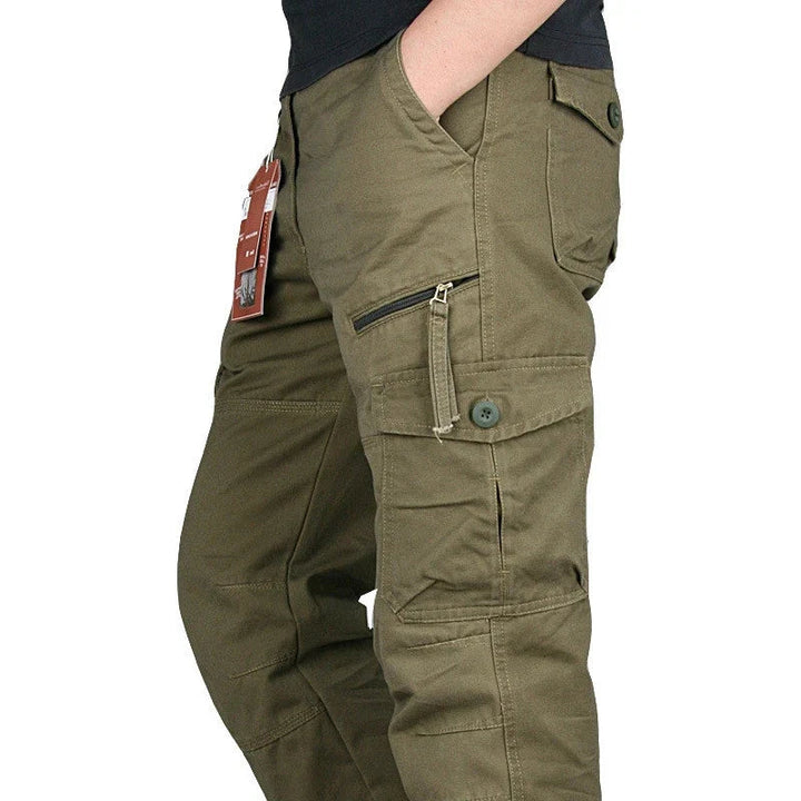 Tobias | Herren Cargohose Arbeitshose mit Seitentaschen - Grey - Image 5