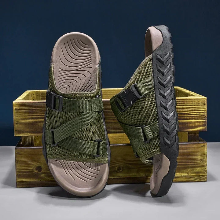 Torben | Herren Outdoor Sandalen mit Schnalle - Olive Green - Image 4