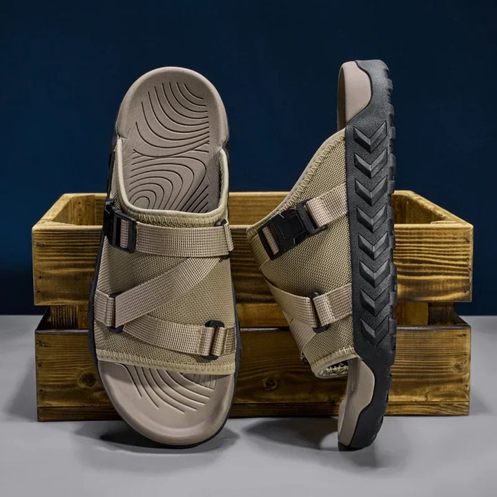 Torben | Herren Outdoor Sandalen mit Schnalle - Olive Green - Image 6