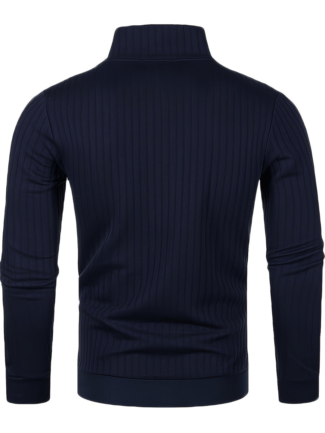 Torben | Herren Strickpullover mit Viertel-Reißverschluss - Navy - Image 3