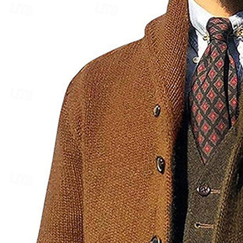 Ulfbert | Herren Strickjacke Colour-Block Cardigan - Image 6