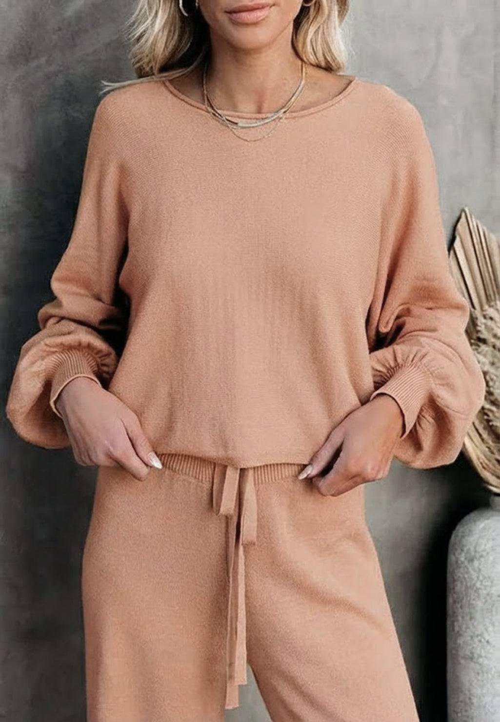 Hazy | Damen Set Zweiteiler Weithose Oversized Pullover